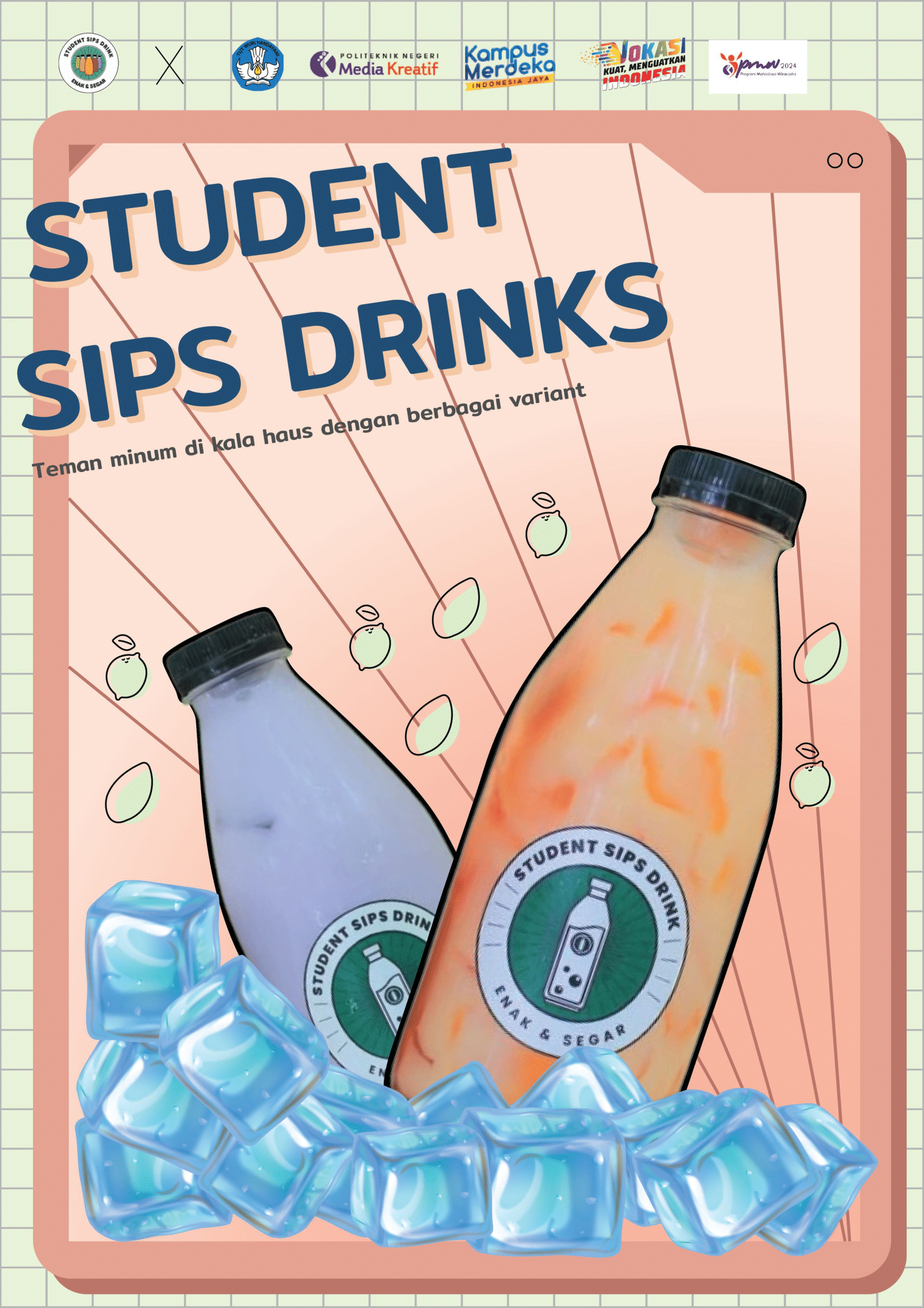 Student Sips Drink